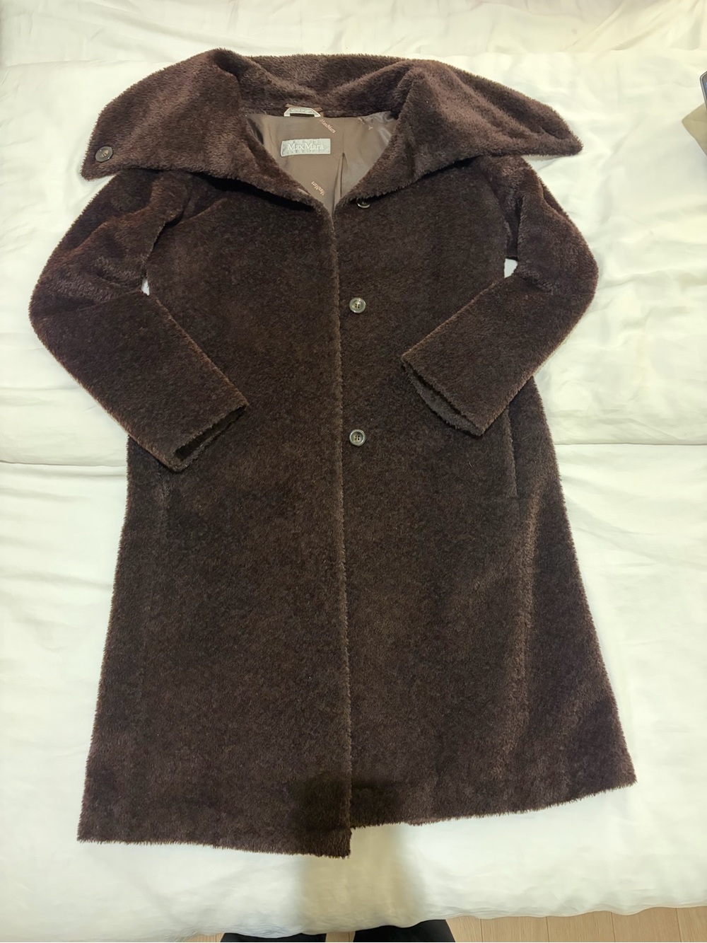 MaxMara Chocolate Brown Teddy Coat